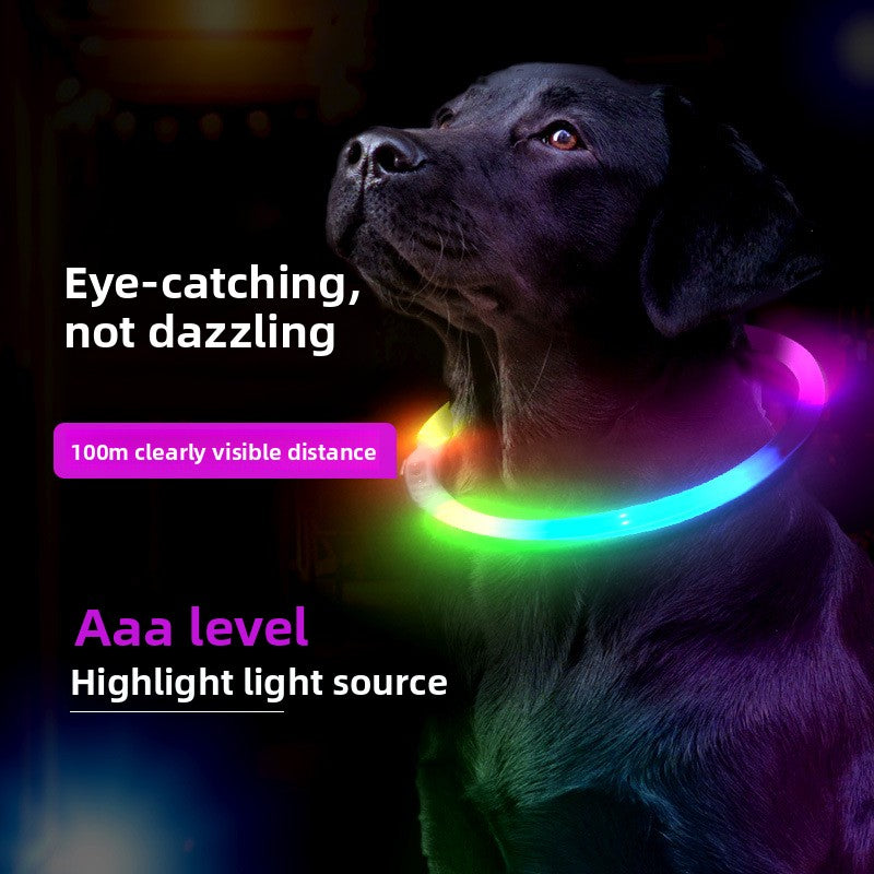 Glow-in-the-Dark Pet Collar – Adjustable Collar for Dogs & Cats