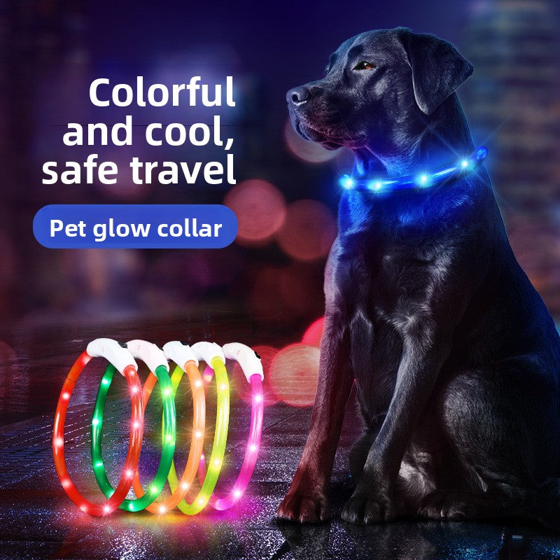 Glow-in-the-Dark Pet Collar – Adjustable Collar for Dogs & Cats