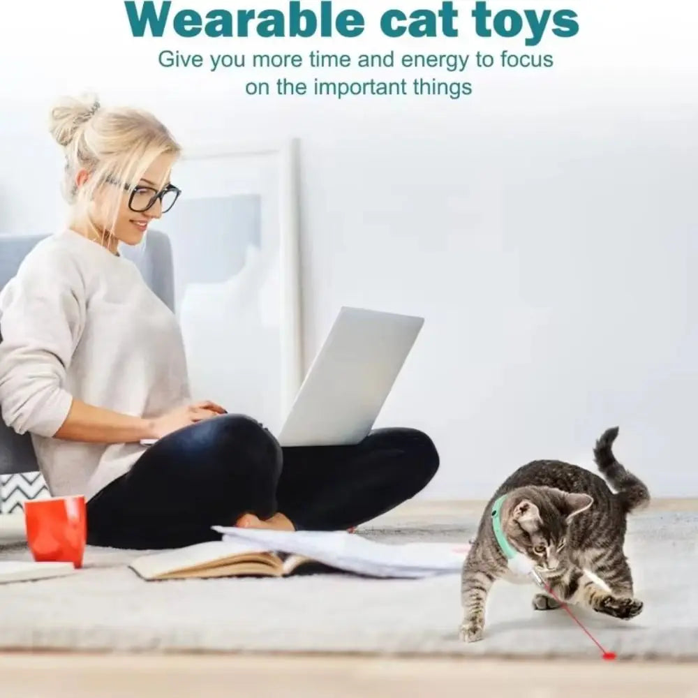 Automatic LED Laser Cat Toy Collar
