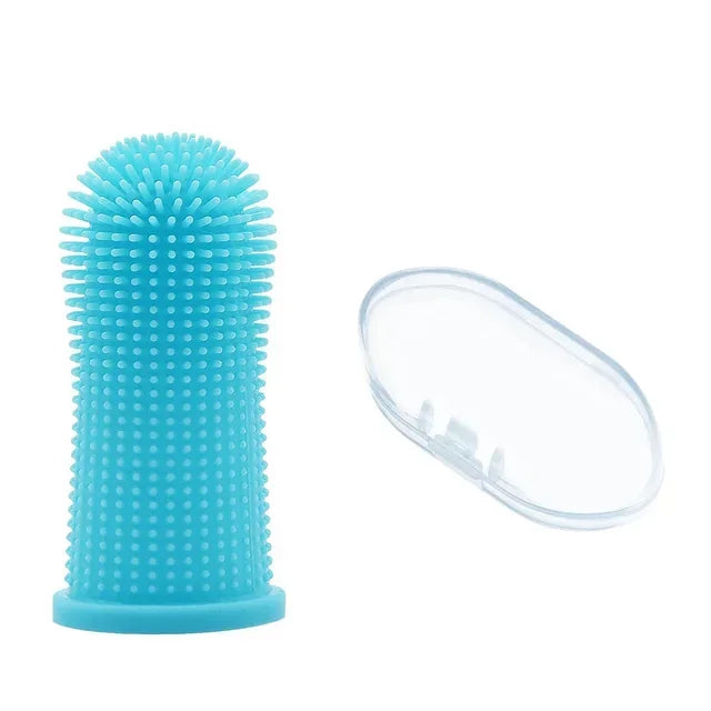 Soft Silicone Finger Toothbrush for Dogs & Cats – Gentle Teeth & Gum Cleaning