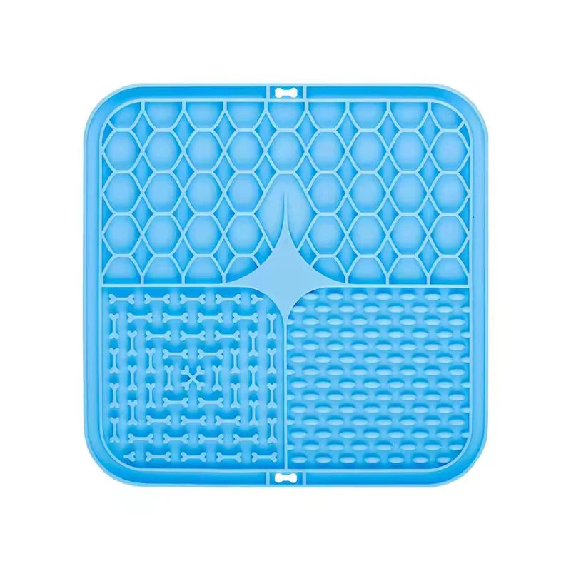 Anxiety Silicone Pet Lick Mat with Suction Cups 1/5pc– Slow Feeder & Calming Treat Pad for Dogs & Cats