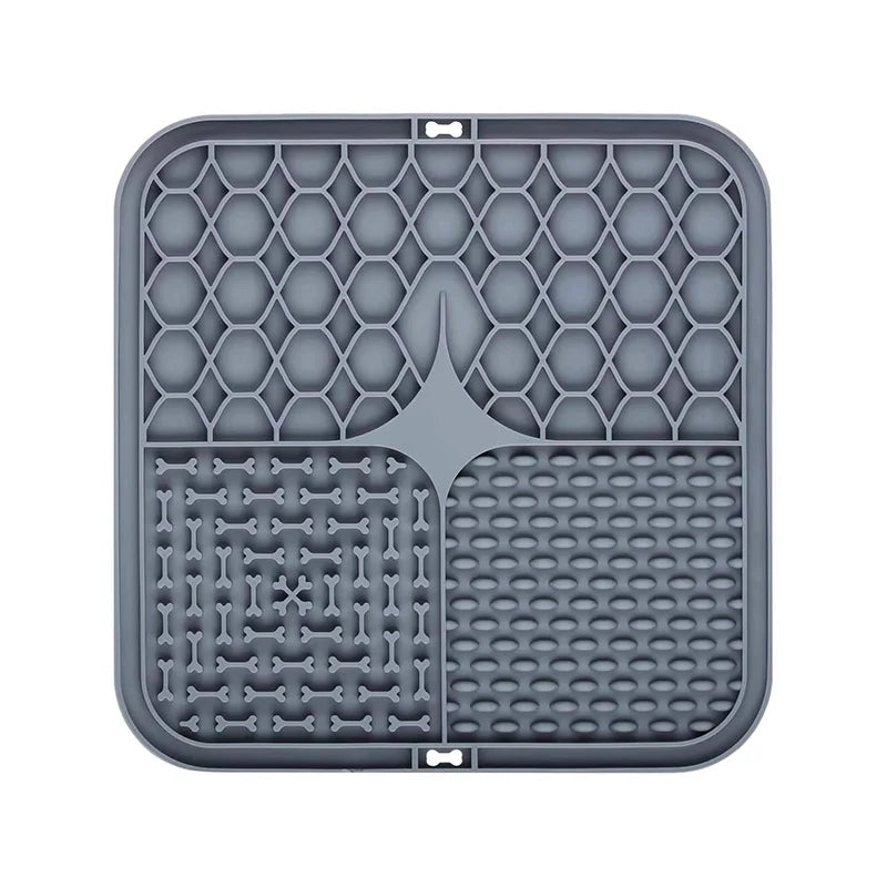 Anxiety Silicone Pet Lick Mat with Suction Cups 1/5pc– Slow Feeder & Calming Treat Pad for Dogs & Cats