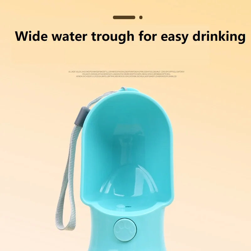 Portable Pet Water Bottle with Built-In Drinking Bowl – 320ML / 500ML