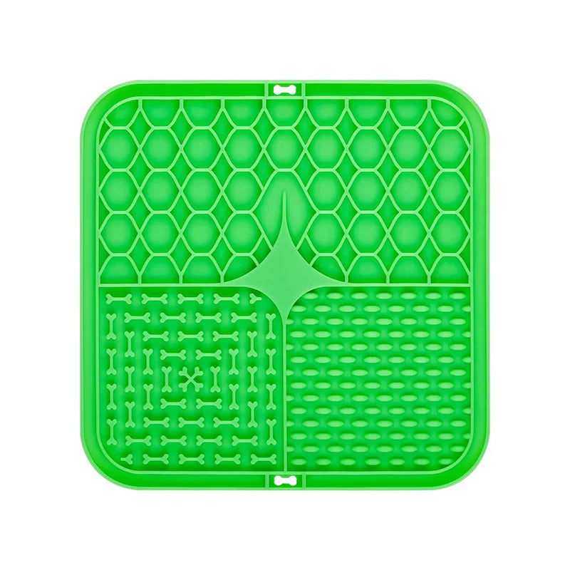 Anxiety Silicone Pet Lick Mat with Suction Cups 1/5pc– Slow Feeder & Calming Treat Pad for Dogs & Cats