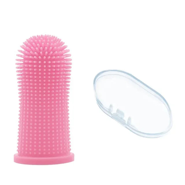 Soft Silicone Finger Toothbrush for Dogs & Cats – Gentle Teeth & Gum Cleaning