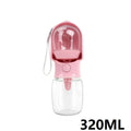 Portable Pet Water Bottle with Built-In Drinking Bowl – 320ML / 500ML