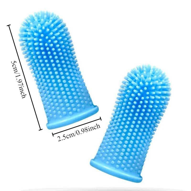 Soft Silicone Finger Toothbrush for Dogs & Cats – Gentle Teeth & Gum Cleaning
