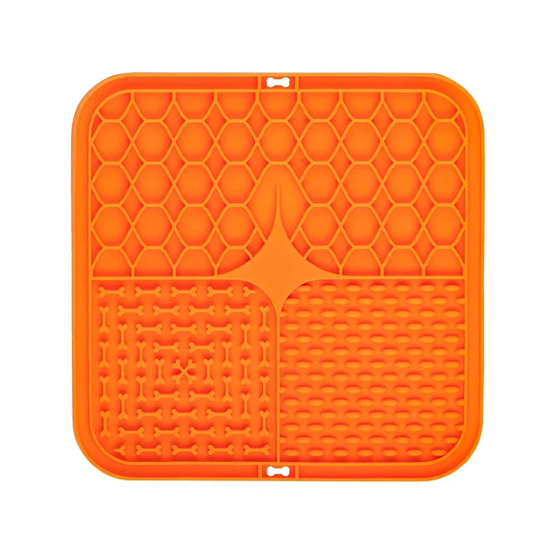 Anxiety Silicone Pet Lick Mat with Suction Cups 1/5pc– Slow Feeder & Calming Treat Pad for Dogs & Cats