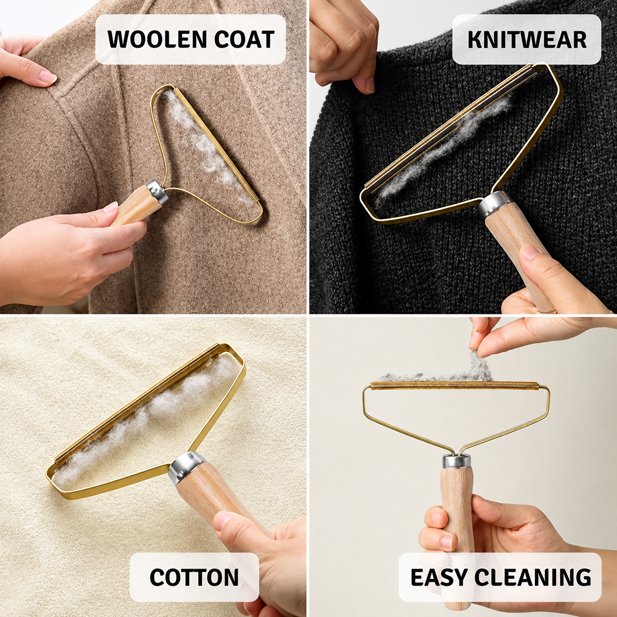 Reusable Pet Hair & Lint Remover Brush – Manual Fabric Cleaner for Clothes, Sofas & Furniture